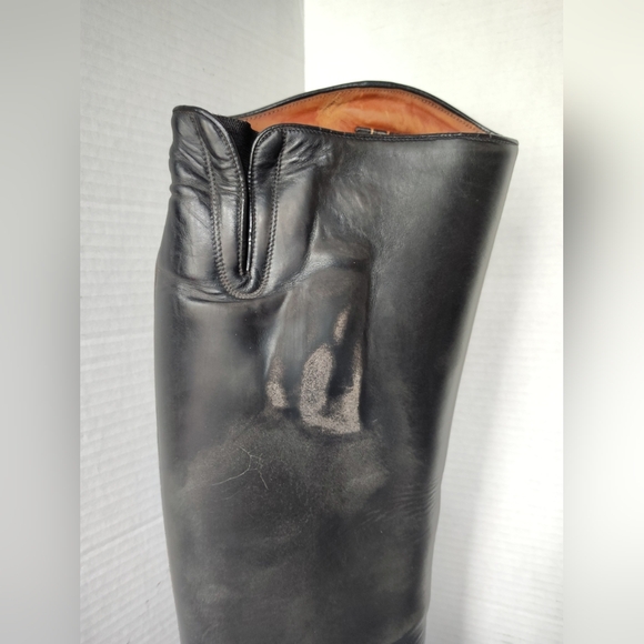 Ariat Equestrian Riding Boots 9.5 Tall Height Full Calf Black ATS Equipped Boots - Picture 13 of 17
